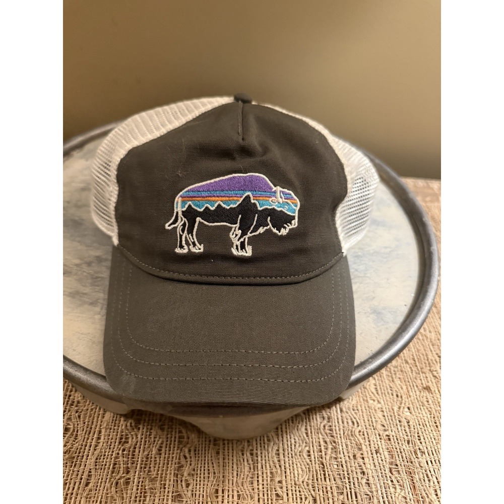 Patagonia Fitz Roy Bison Trucker Hat Snap Back‎ One Size